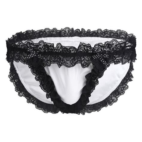 Buy Yizyif Sexy Men Maid Soft Floral Lace Lingerie Gay Men So Sissy Panties