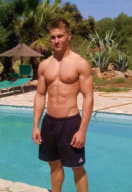 Shirtless Male Muscle Hunk Blond Hair Pool Athletic Jock Muscular Photo 4x6 N351 £4 25 Picclick Uk