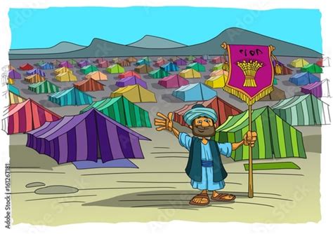 Tents Tribe Israel In The Wilderness Buy This Stock Illustration And
