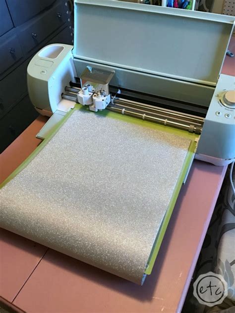 How To Cut Glitter Vinyl With The Cricut Happily Ever After Etc