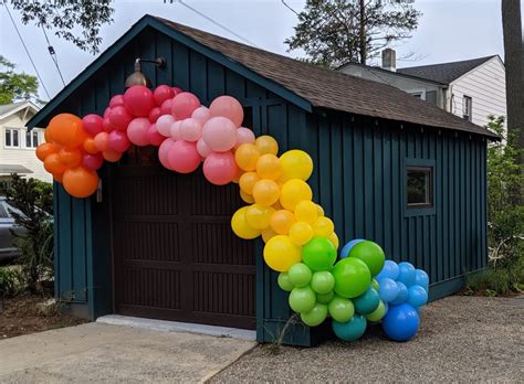 Organic Balloon Garland Arch