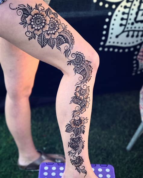 Henna Tattoo Designs For Legs