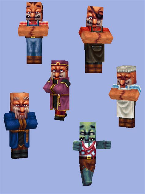 Minecraft Villager Skins By Wayuki On Deviantart