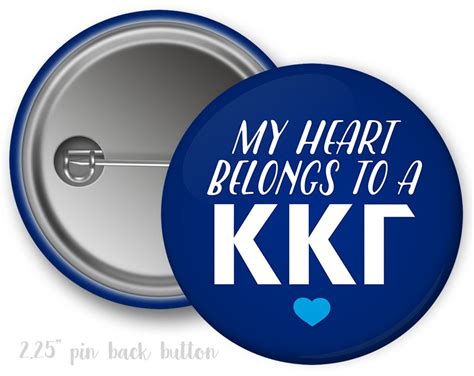Kkg Kappa Kappa Gamma Heart Belongs Button Greek Gear