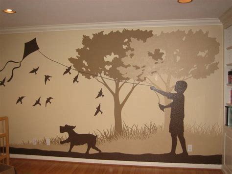 Fun silhouette mural. | Yelp | Murals street art, Mural, Mural wall art