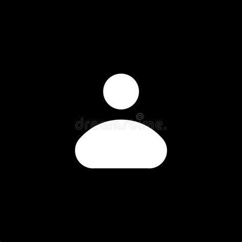 Person Icon on Black Background. Person Solid Vector, Stock Vector