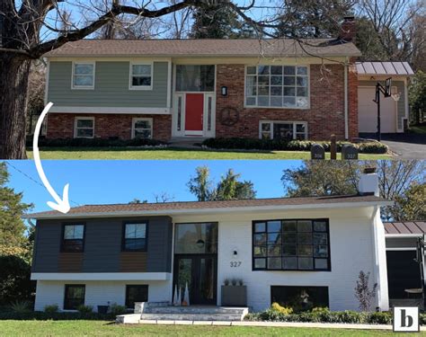 Split Level House Remodel Before And After Sample Pic