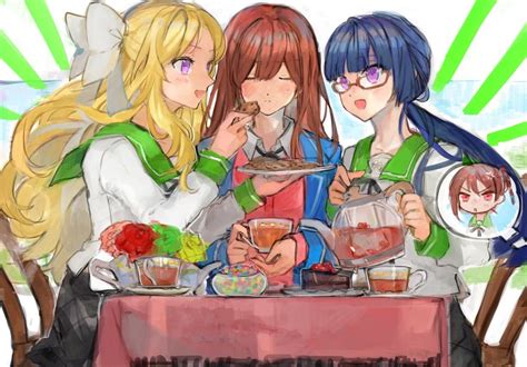 Anzu Enjouji Reika Segawa Kaede And Itou Sakura Ensemble Stars And 1 More Drawn By