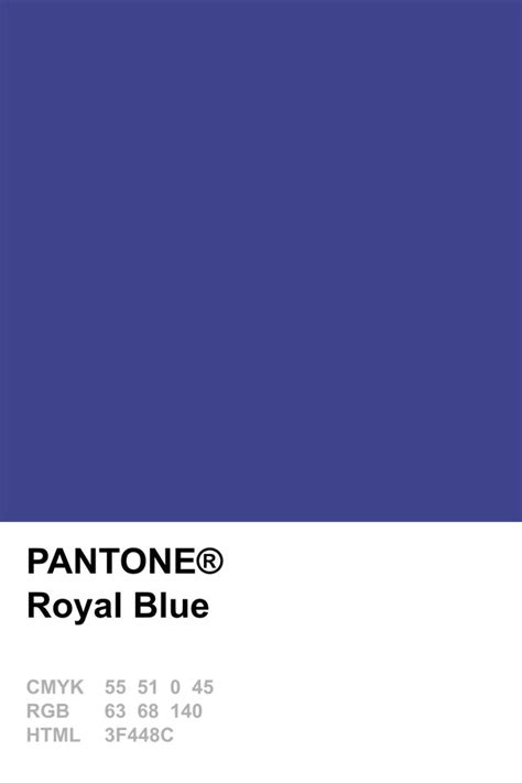 Pantone 2014 Royal Blue Pantone Blue Pantone Colour Palettes Pantone
