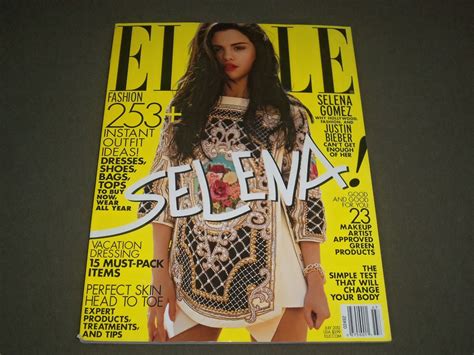 2012 July Elle Magazine Selena Gomez Cover Fashion O 8700 Ebay