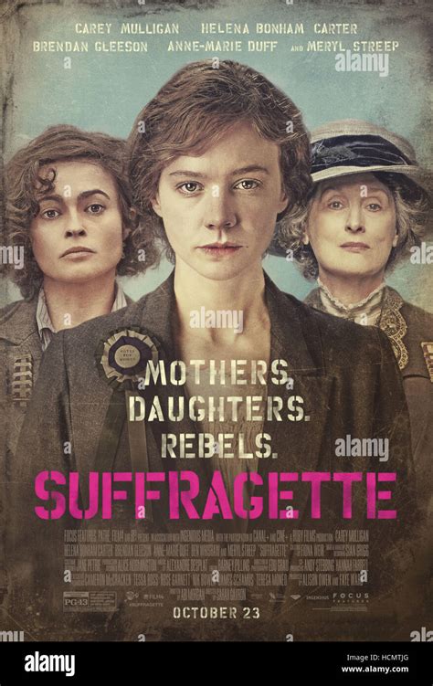 suffragette us poster art from left helena bonham carter carey mulligan meryl streep 2015