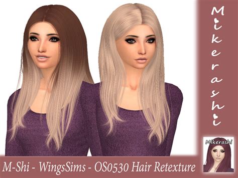 Mikerashis M Shi Wingssims Os0530 Hair Retexture Mesh Needed