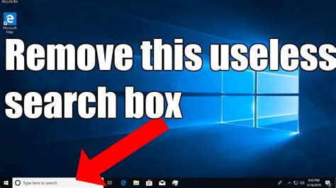 How To Remove Search Bar At Top Of The Screen In Windows 10 8 7 Youtube Gambaran