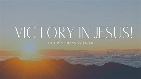 Victory In Jesus Youtube