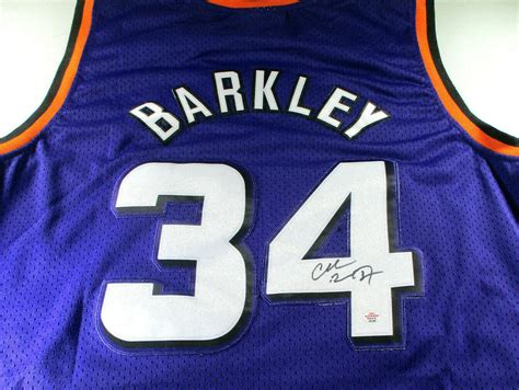 Charles Barkley Autographed Phoenix Suns Pro Style Throwback Jersey