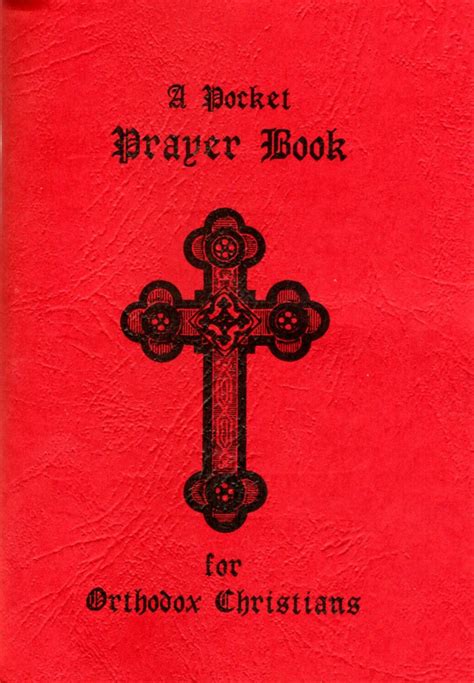 Pocket Prayer Book For Orthodox Christians Red Paper