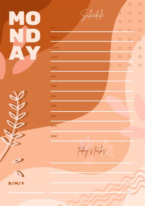 FREE Aesthetic Daily Scheduler Template Weekly Planner Printable