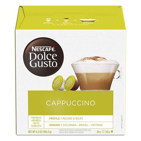 Nescafe Dolce Gusto Coffee Capsules Cappuccino 16 Count Pack Of 3