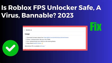 Is Roblox Fps Unlocker Safe A Virus Bannable Youtube