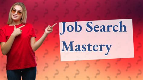 How Can I Improve My Job Search Strategy Youtube