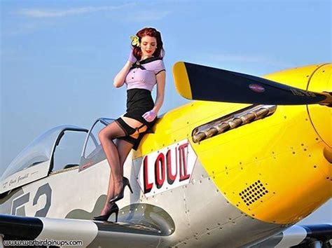 North American P 51 Mustang With Benefits Aviations Pinups