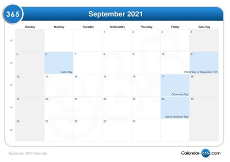 Universal Labor Day 2021 Calendar Get Your Calendar Printable