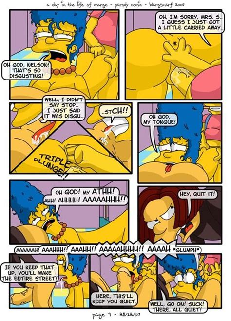 Rule 34 Blargsnarf Comic Dolph Starbeam Female Human Male Marge Simpson Nelson Muntz Rimjob