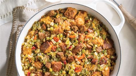 The albers line of corn meal and grits has been used for generations. Andouille Cornbread Dressing | Recipe | Cornbread dressing, Pork dishes, Cajun cooking