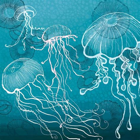 Amanda Dilworth Mysterious Sea Life Art Ocean Art Jellyfish Art