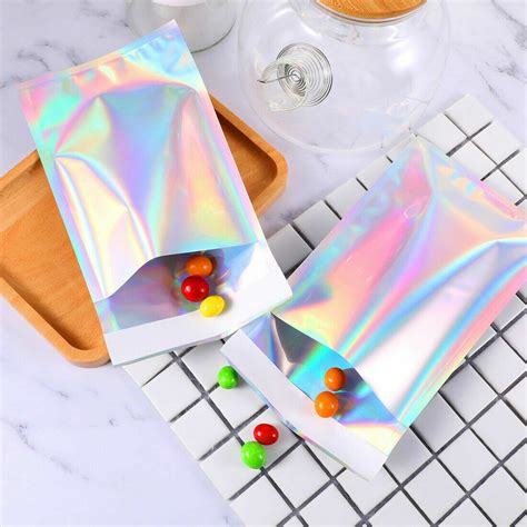 Holographic Metallic Poly Mailers Foil Glitter Bag Mailing Self Sealing