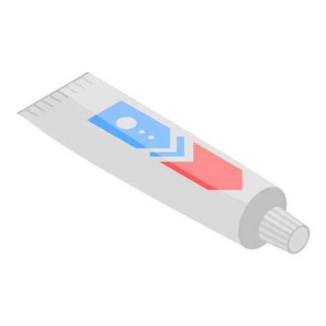 premium vector toothpaste tube icon isometric of toothpaste tube vector icon for web design