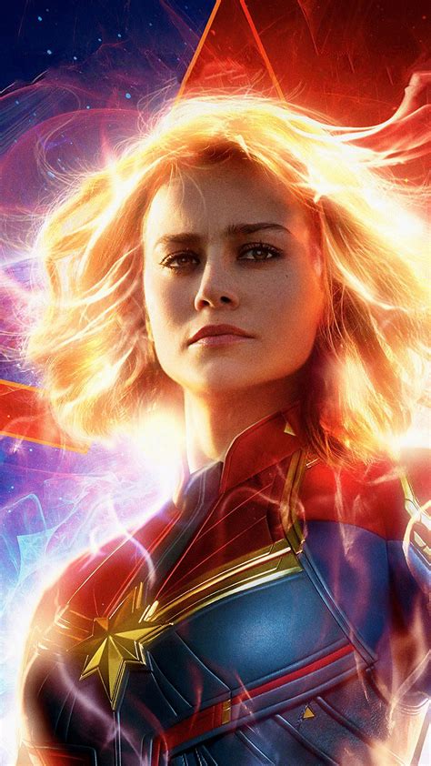 Brie Larson In & As Captain Marvel 2019 Free 4K Ultra HD Mobile Wallpaper