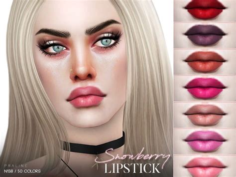 Lips In 50 Colors Found In Tsr Category Sims 4 Female Lipstick