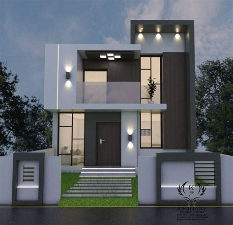 Pin By Azhar Masood On Elevation 1 Duplex House Plans Minimalist