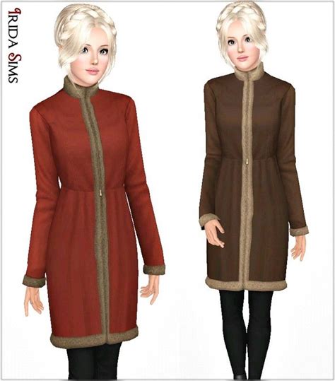 Outerwear Coat 7i By Irida Sims 3 Downloads Cc Caboodle Sims 3
