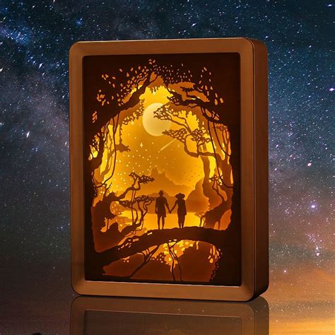 LED Painting | Paper carving, Shadow box art, 3d shadow box