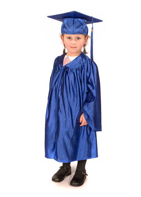 Childrens Primary School Graduation Gown Cap And Stole Shiny Ebay