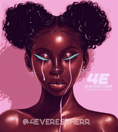 pin by 𝐁𝐫𝐢𝐁𝐫𝐚𝐭 🤍 on art ♥ black girl art tears art drawings of black girls