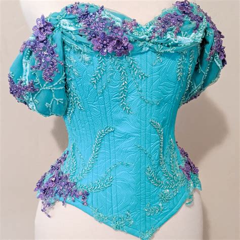 Custom Ariel Little Mermaid Inspired Corset Costume Cosplay Corpse Bride Costume Corsets