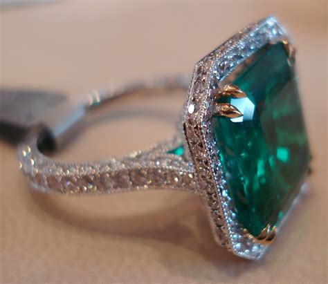 Colombian Emerald Ring View Large Traditionally Mined In A Flickr