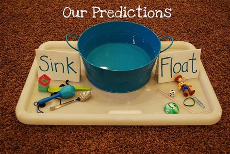 Approaches To Learning Making Predictions Sink Or Float Activity