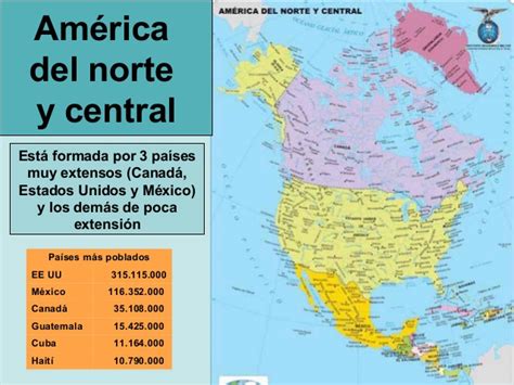 mapa de america del norte mapa físico geográfico político turístico y temático