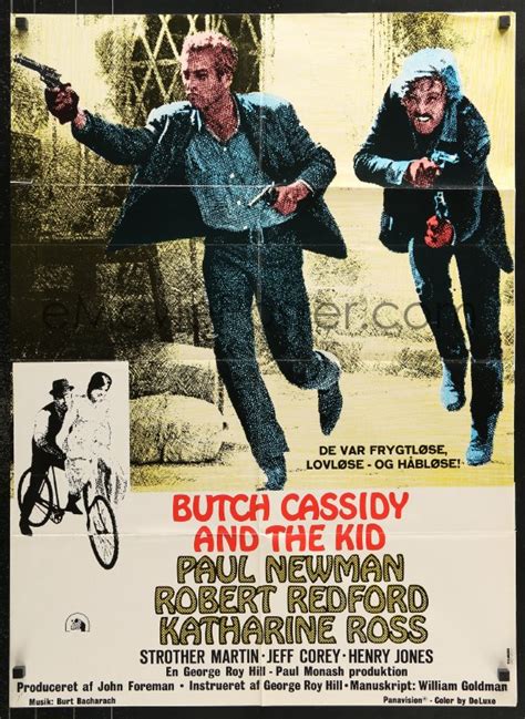 7r016 Butch Cassidy And The Sundance Kid Danish R1970s