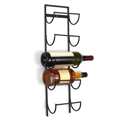 Metal Wall Hanging Wine Rack Wall Mounted Wine Bottle Display Hold