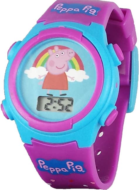 Peppa Pig Kids Digital Watch With Light Up Feature Uk Watches