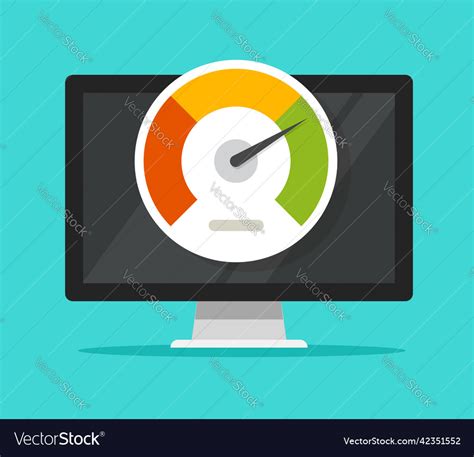 Computer Internet Performance Speed Royalty Free Vector