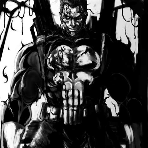 The Punisher Punisher Art Black And White Comics Punisher
