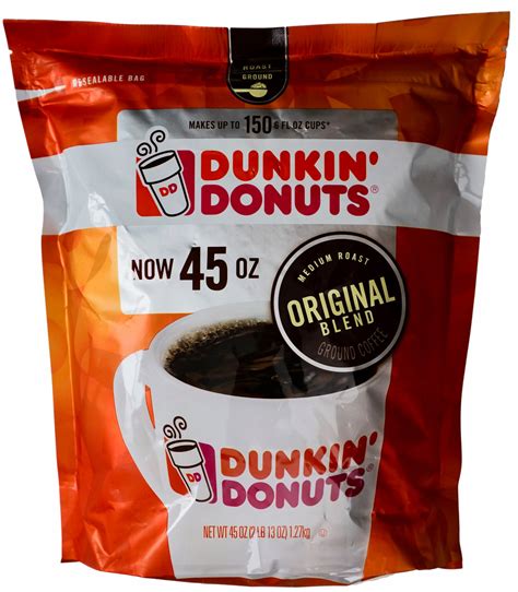 Dunkin Donuts Original Blend Ground Coffee Medium Roast 45 Ounce