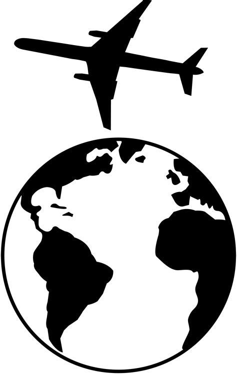 Globe Clipart Black And White Vector Free Download On Clipartmag