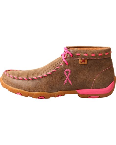 The driving moccasin can trace its lineage all the way back to the 1960's in italy. Twisted X Women's Bomber Breast Cancer Ribbon Driving ...